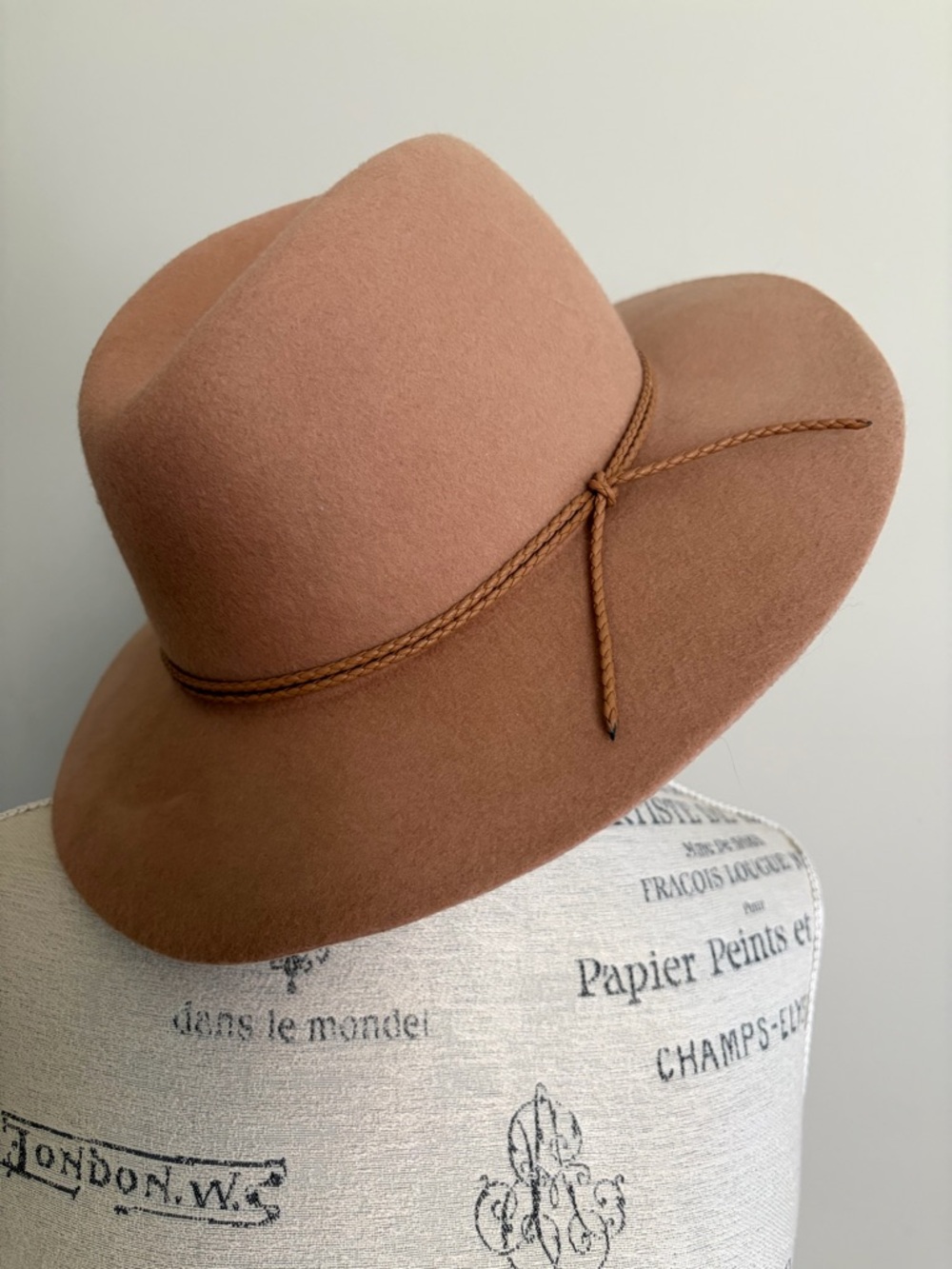 Coachella Festival Safari Style Wool Wide Brim Fedora Gap